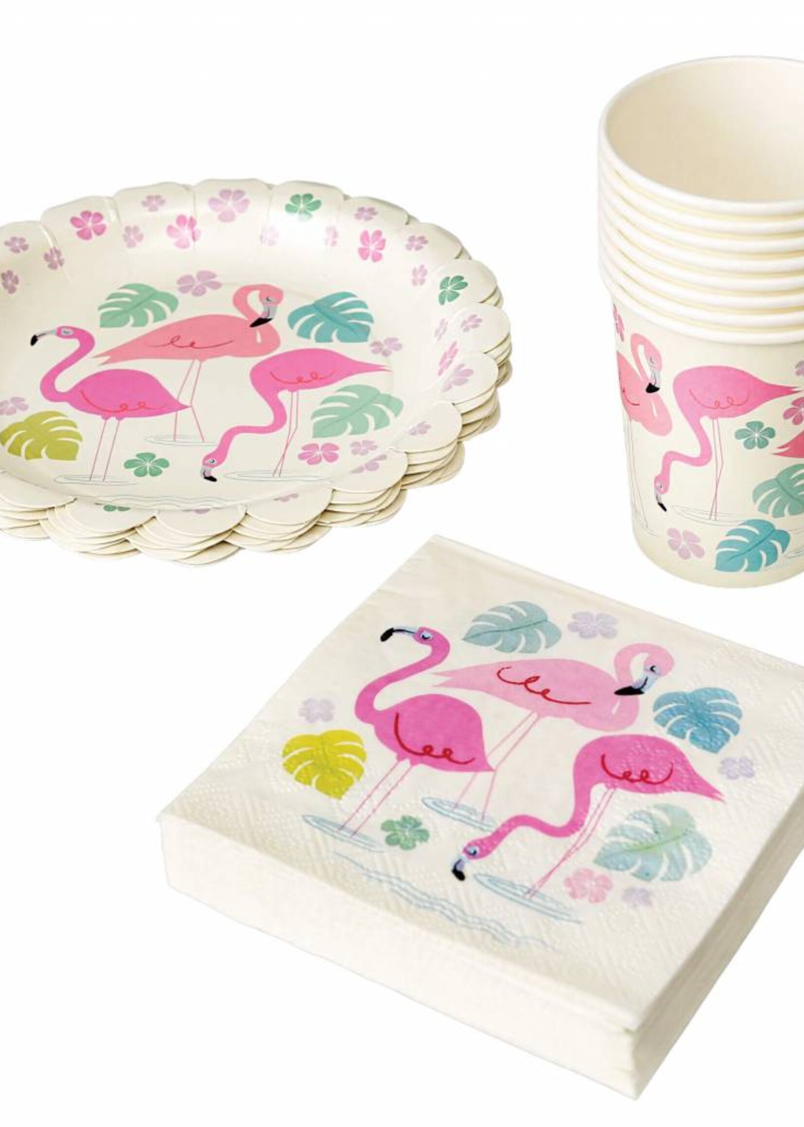 Servetten flamingo
