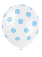 Ballonnen met blauwe stippen