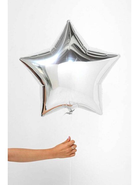 Ballon ster zilver