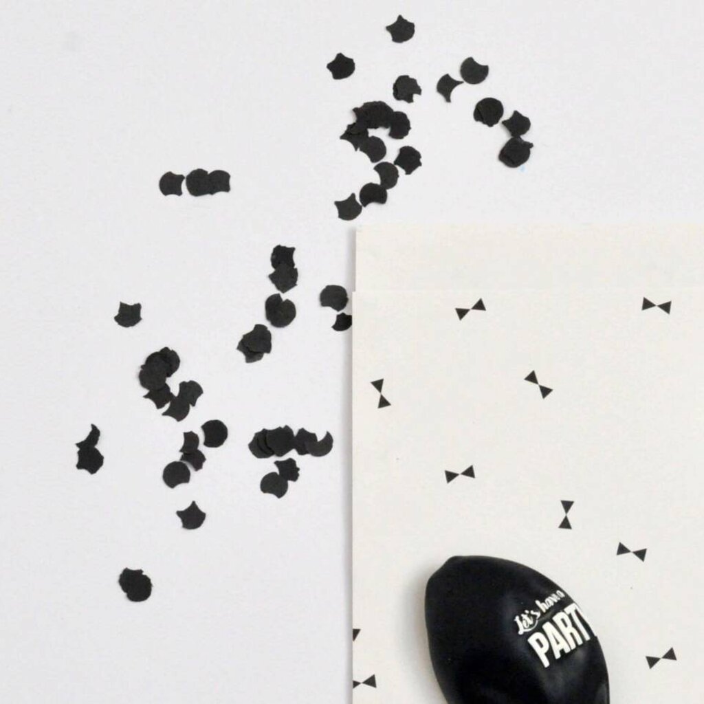Confetti zwart