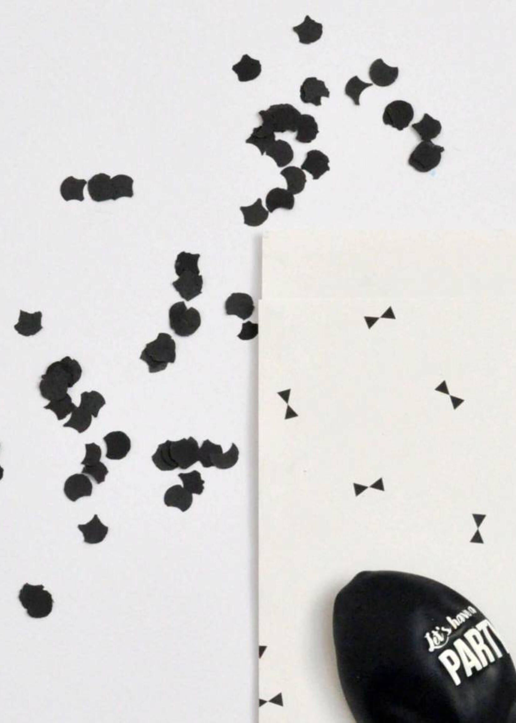 Confetti zwart