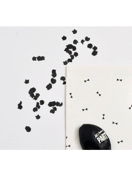 Confetti zwart