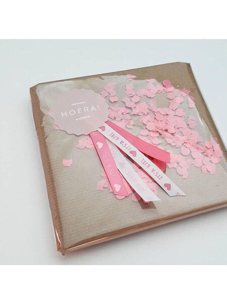 Roze confetti