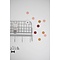  Muursticker stip peach, koper, bordeaux