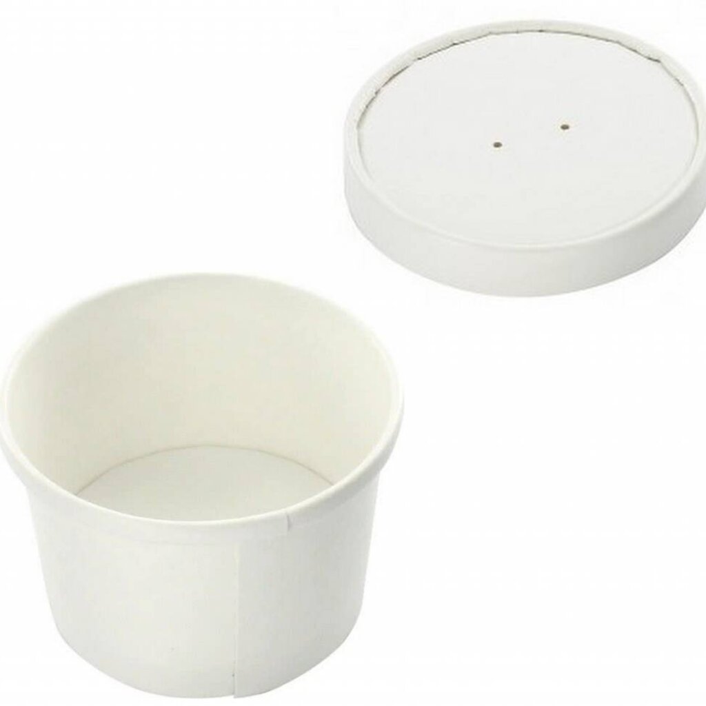 Witte bakjes met deksel 5x