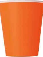 Oranje bekers 8x