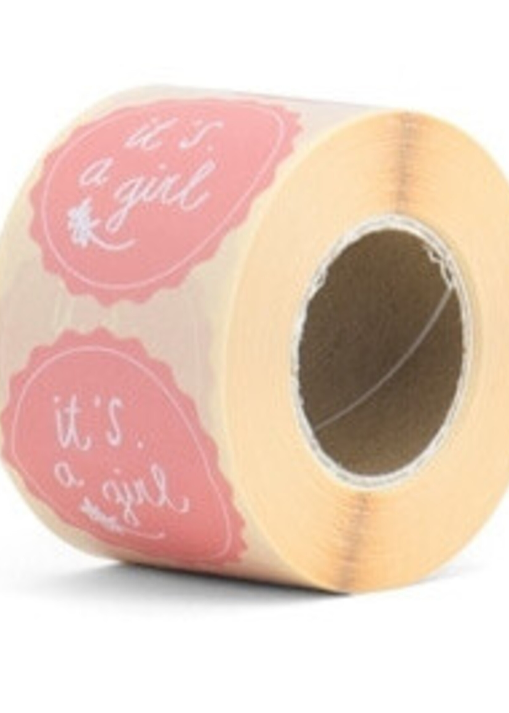 Sluitsticker it's a girl roze 10 x