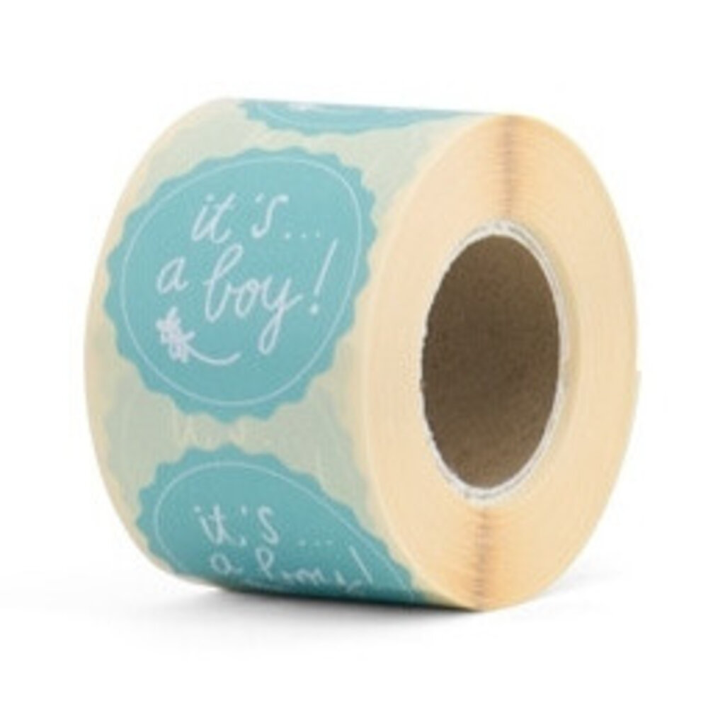Sluitsticker it's a boy lichtblauw 10 x