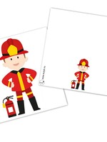Traktatie kaartjes brandweer 10x