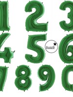 Cijferballonnen XL donkergroen 0-9