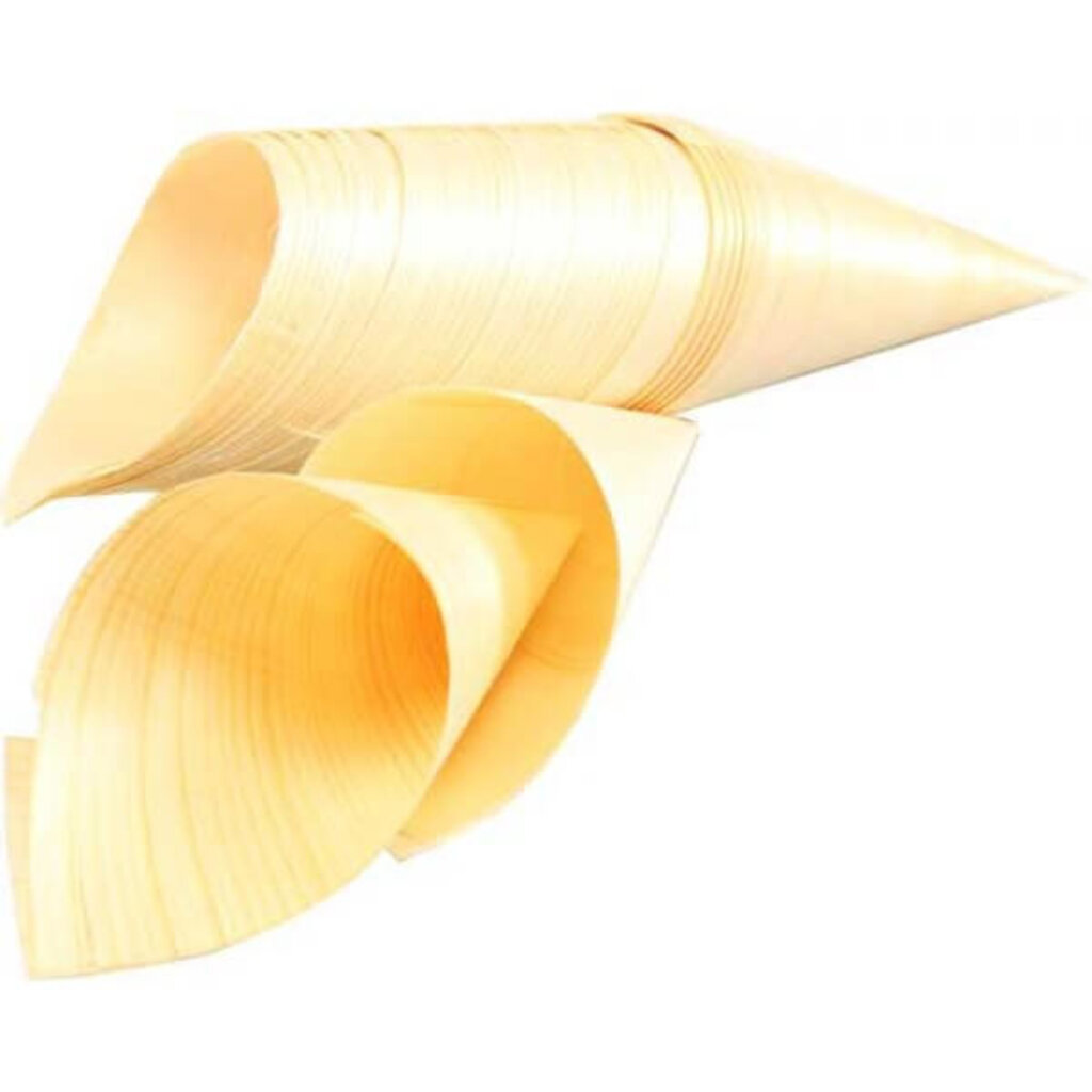 Houten ijshoorns 5x