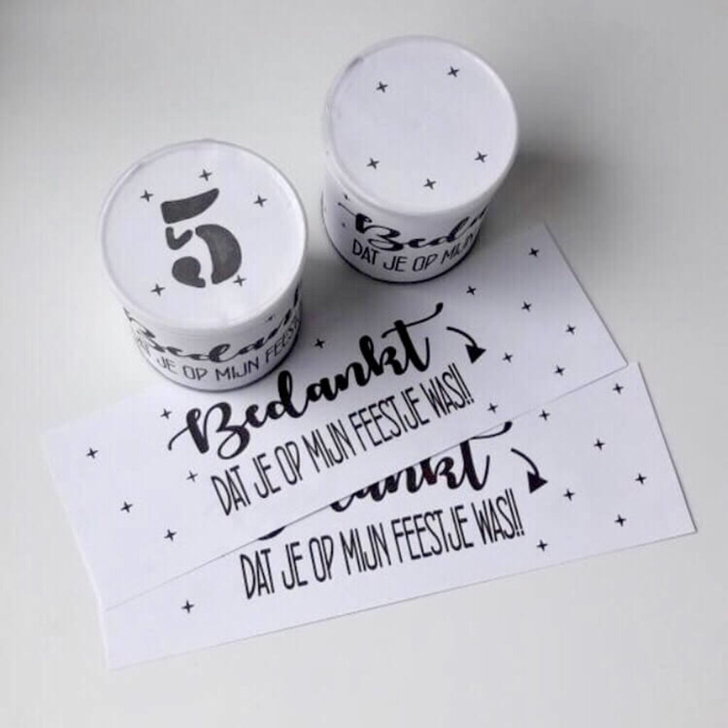Printable Bedankt dat je op mijn feestje was