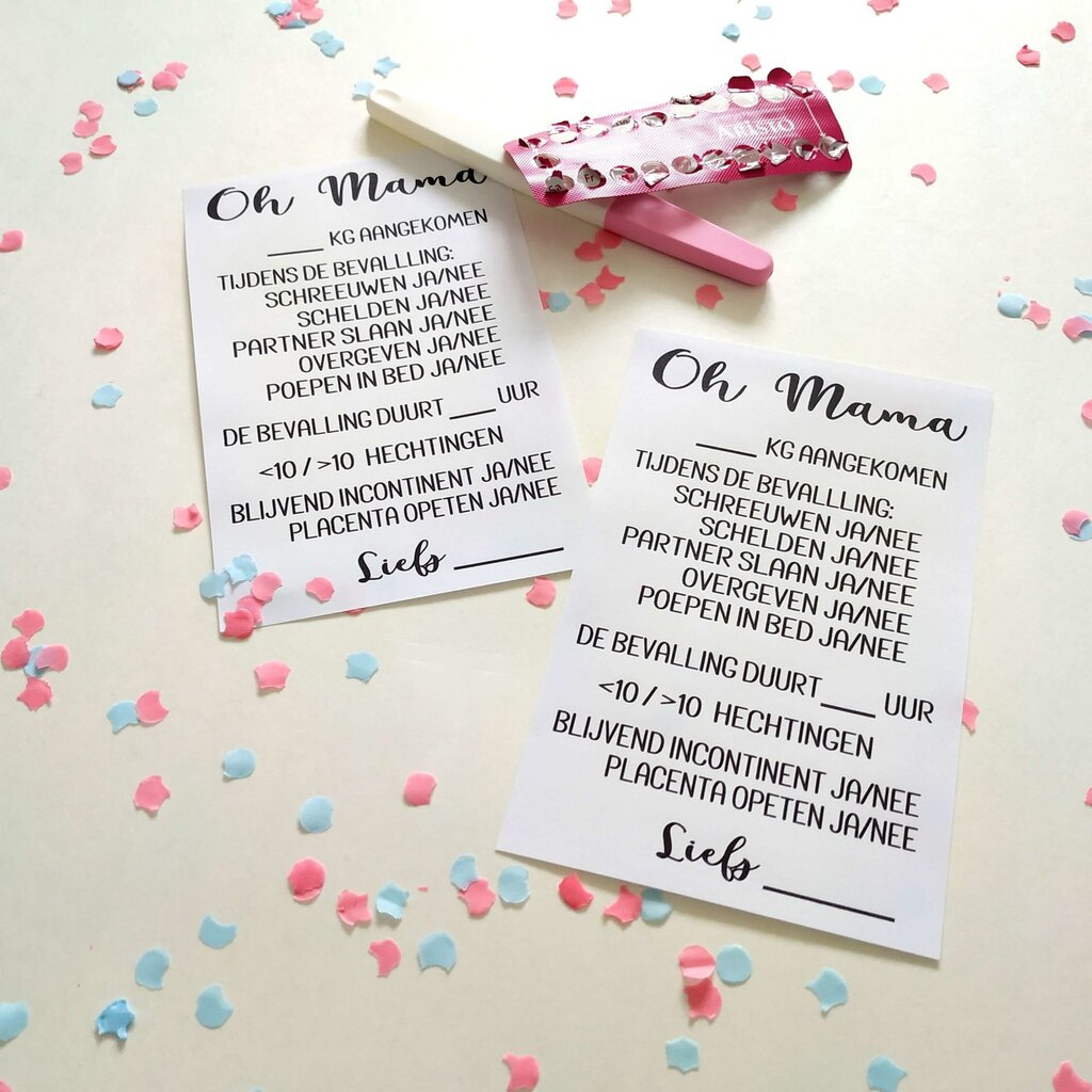 Printable babyshower: Oh mama