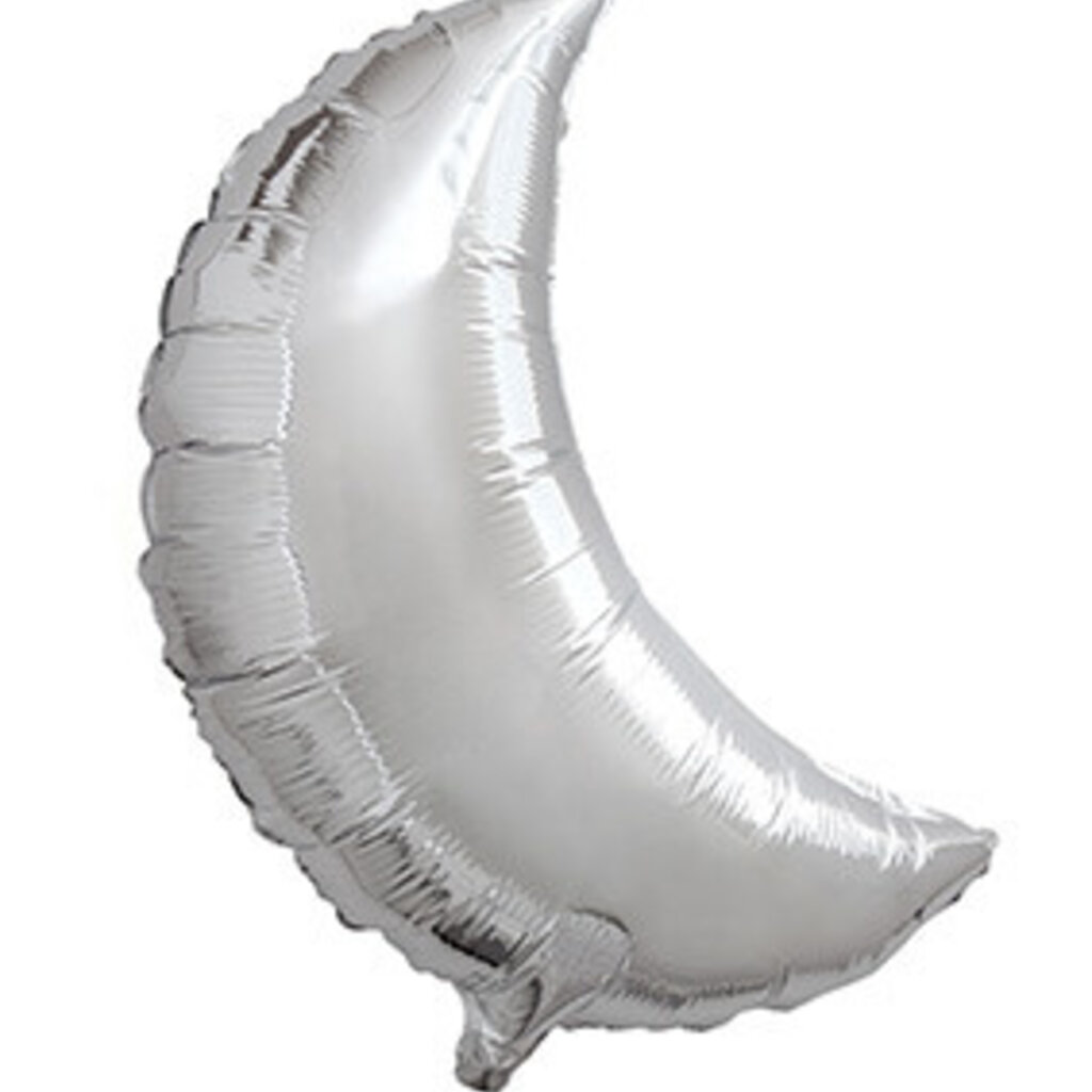 Folieballon maan zilver