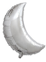 Folieballon maan zilver