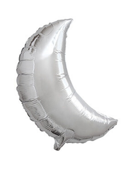 Folieballon maan zilver