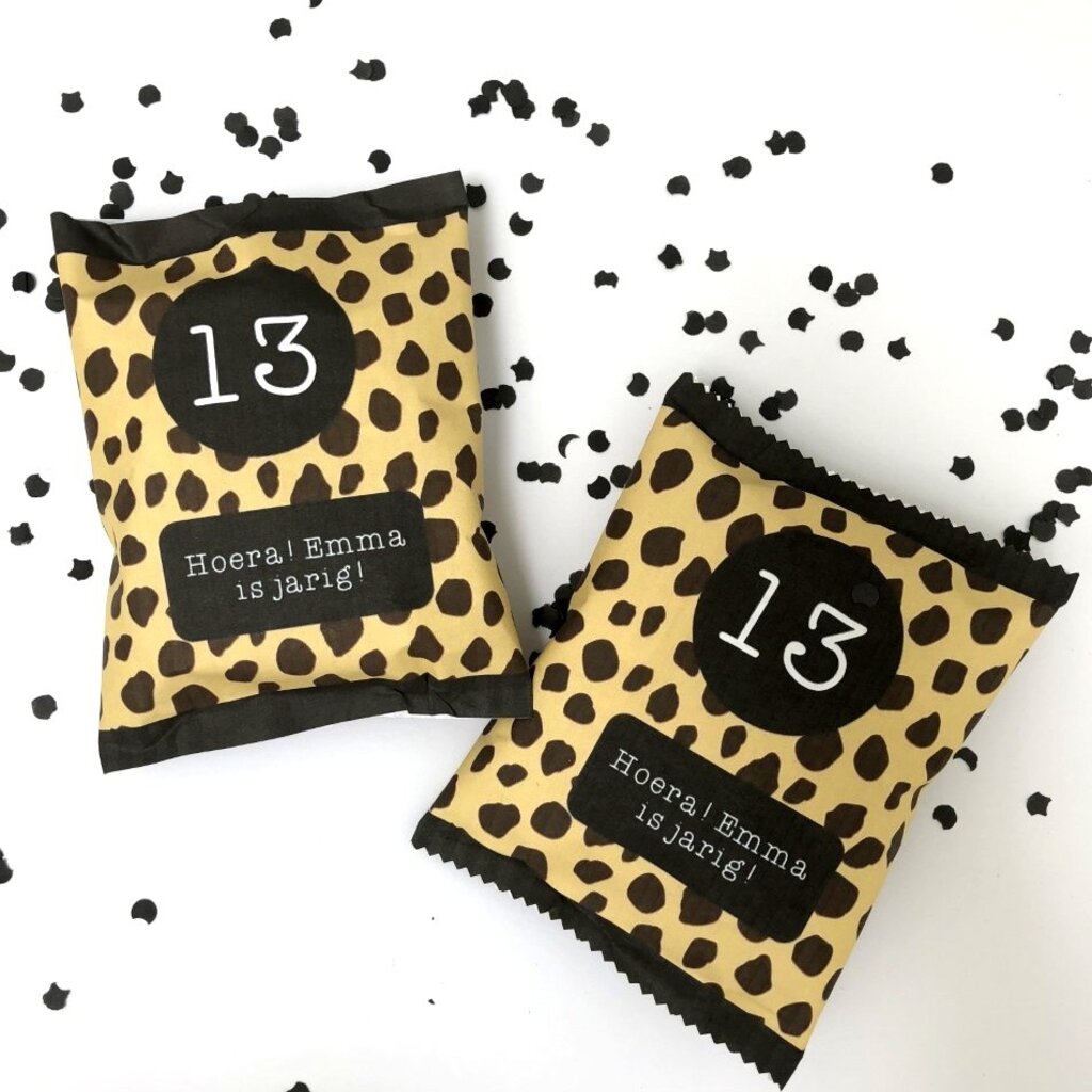 Chipszakje Luipaard (Printable)
