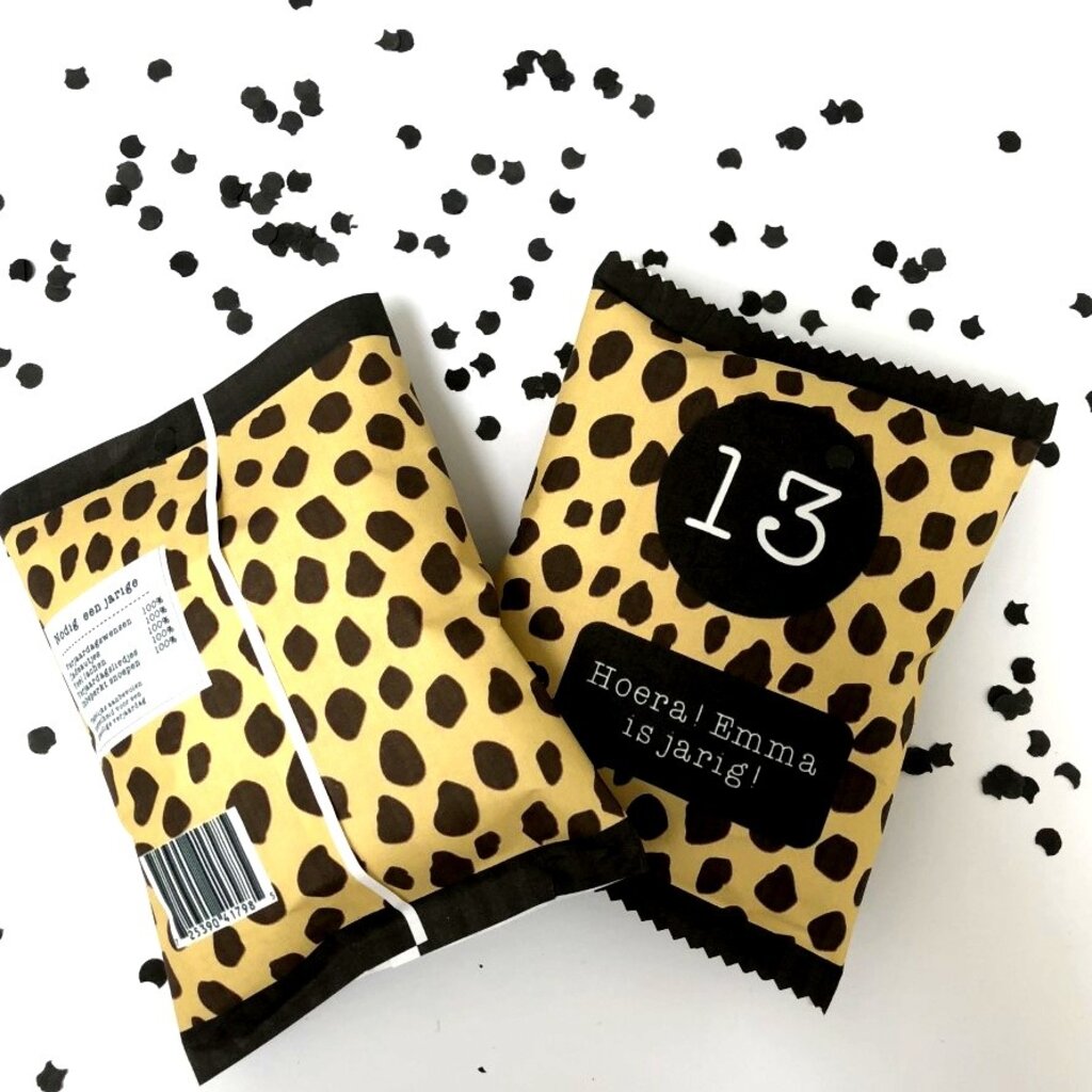 Chipszakje Luipaard (Printable)