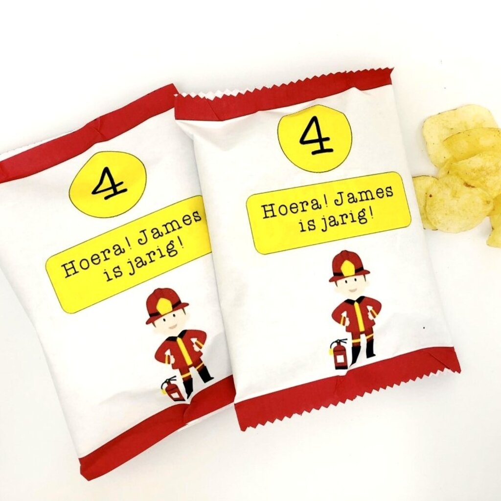 Chipszakje Brandweer (Printable)