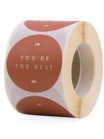 Sluitsticker you're the best 10x