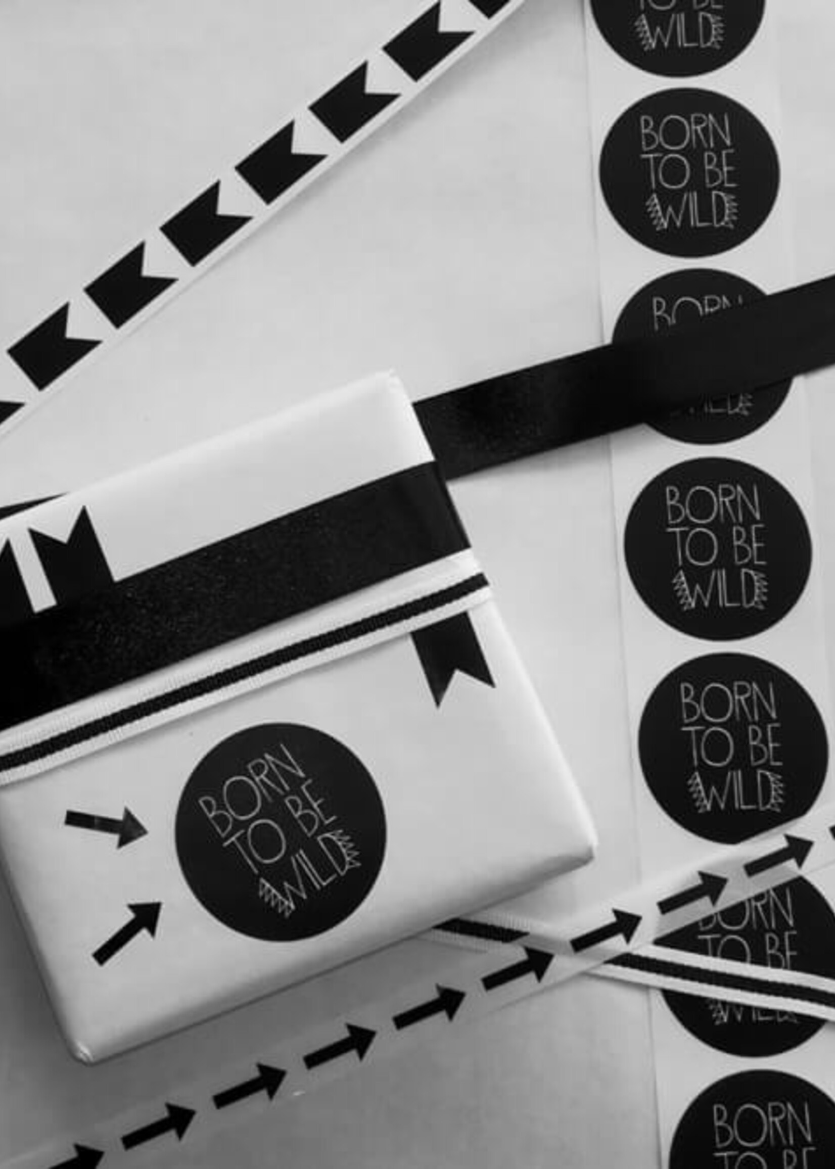 Sluitsticker Born to be wild 10x