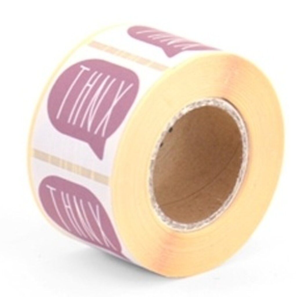 Sluitstickers THNX 10x   -