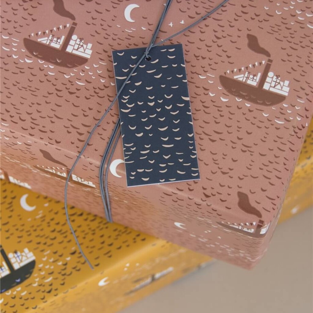 Label sinterklaas blauw 5x