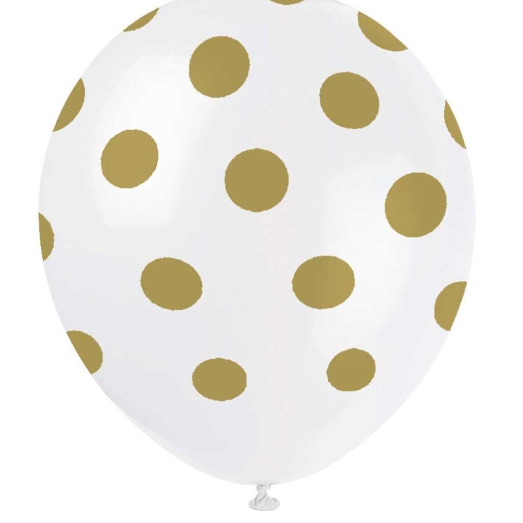 Ballonnen met gouden stippen