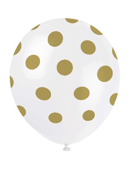 Ballonnen met gouden stippen