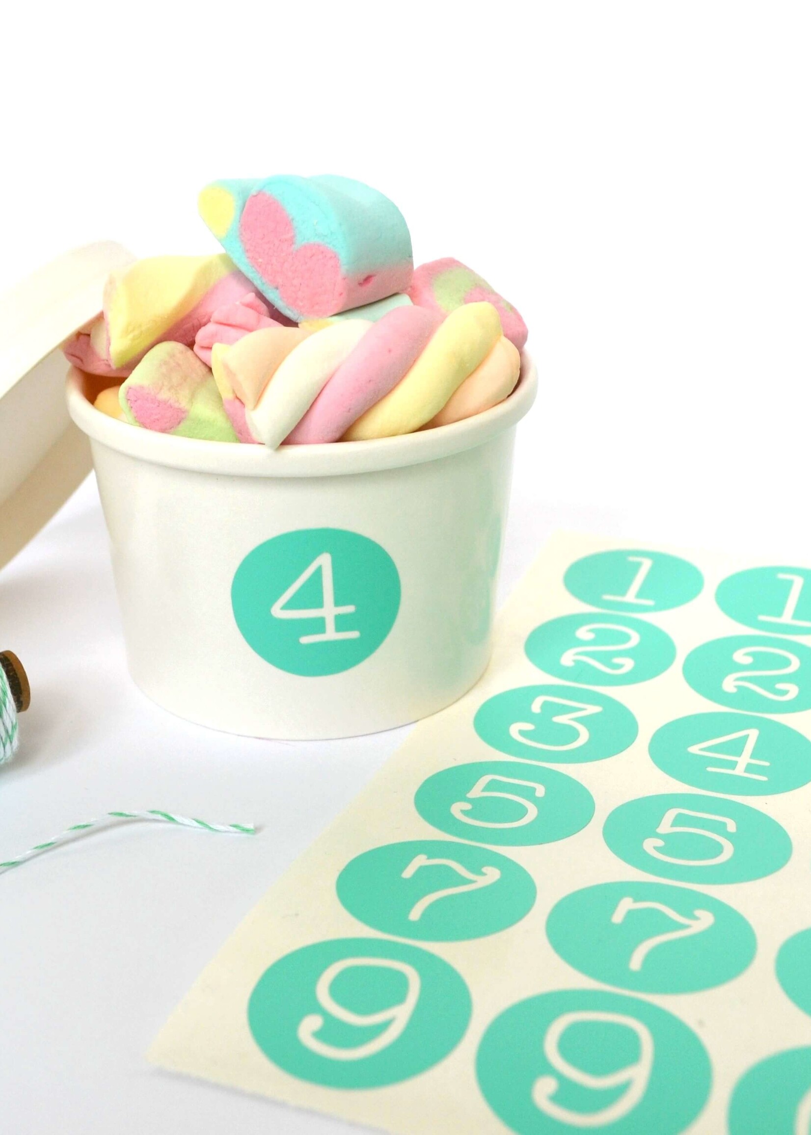 Witte bakjes met deksel 5x