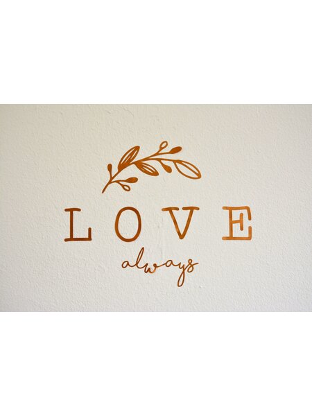 Muursticker Love always