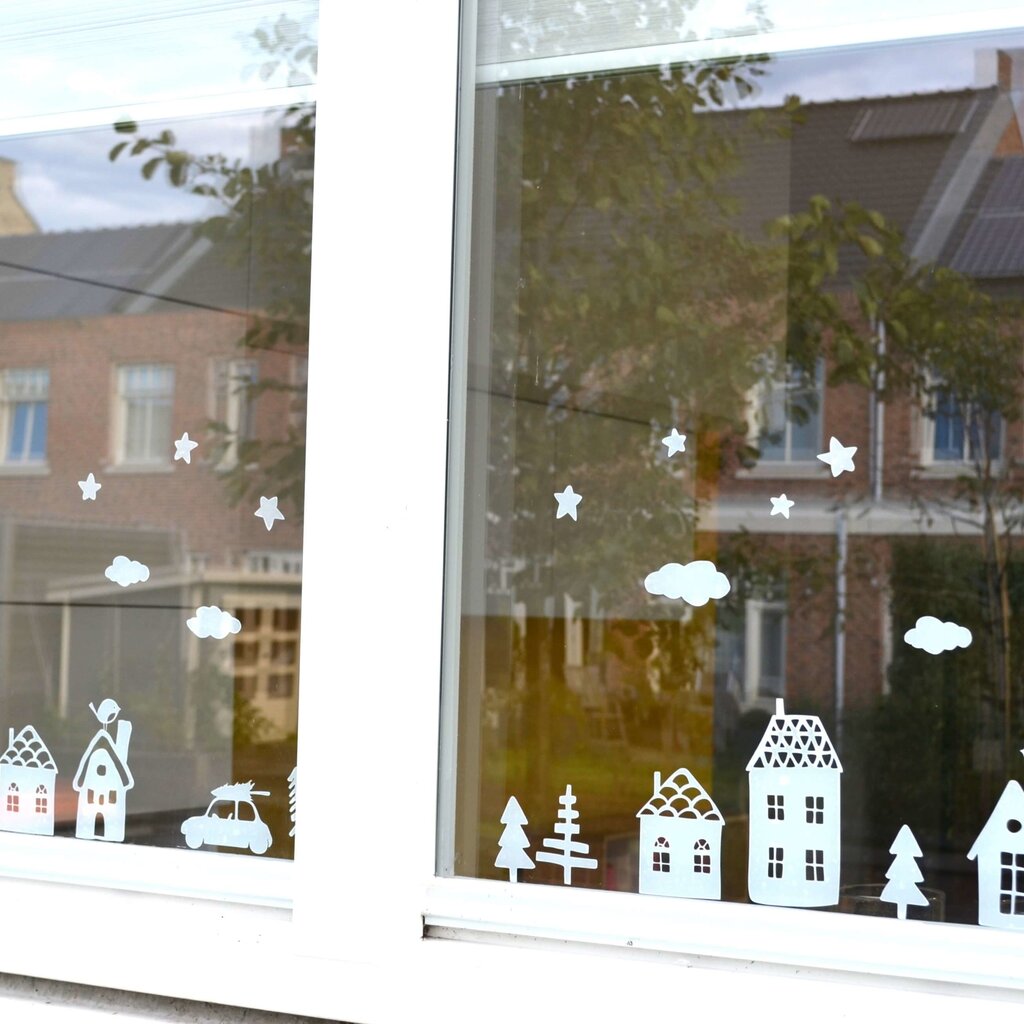 Raamsticker kerst (herbruikbaar)