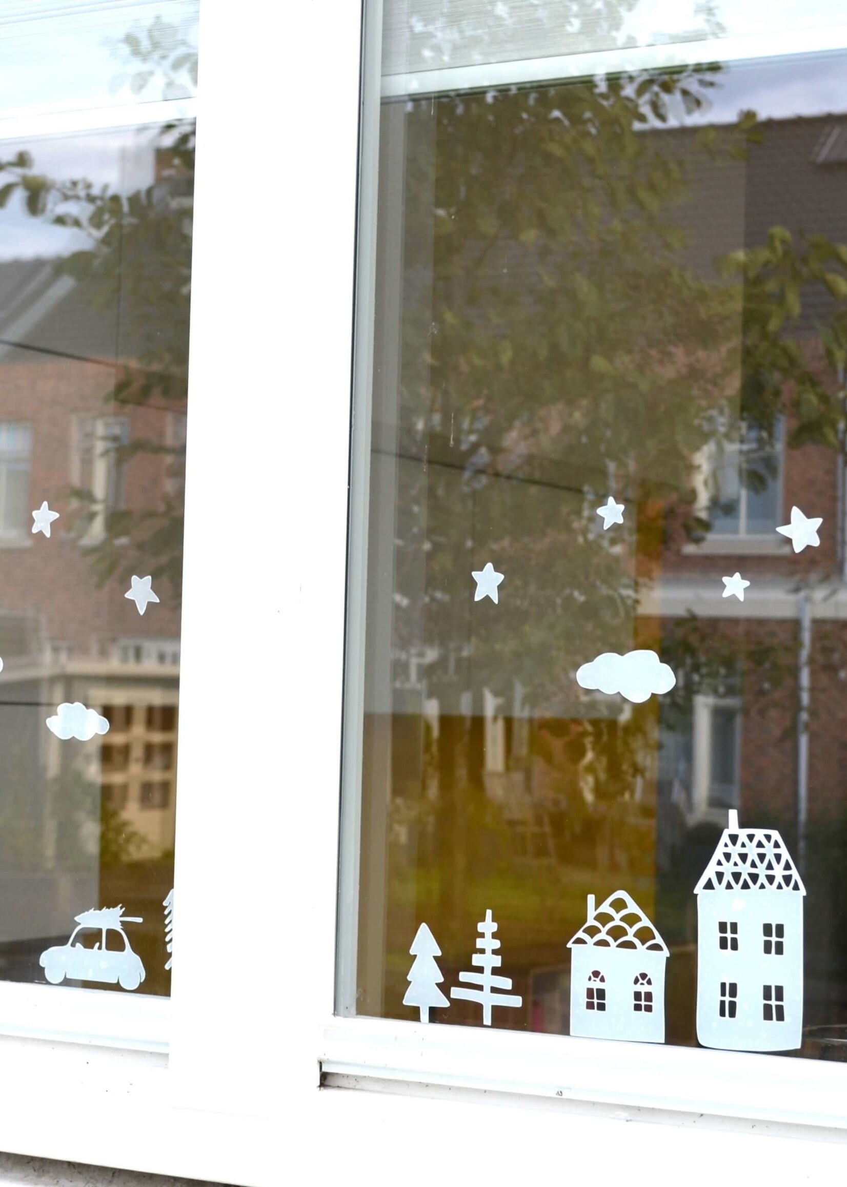 Raamsticker kerst (herbruikbaar)