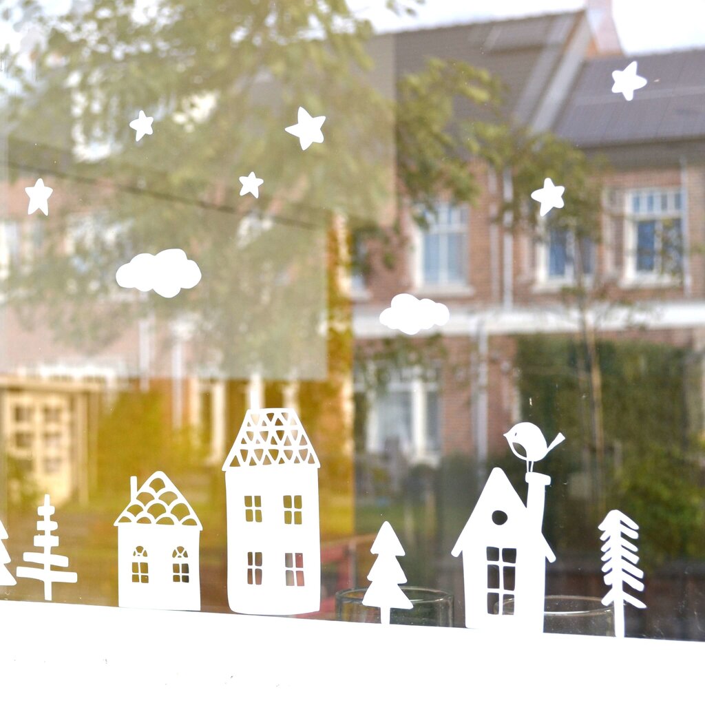 Raamsticker kerst (herbruikbaar)