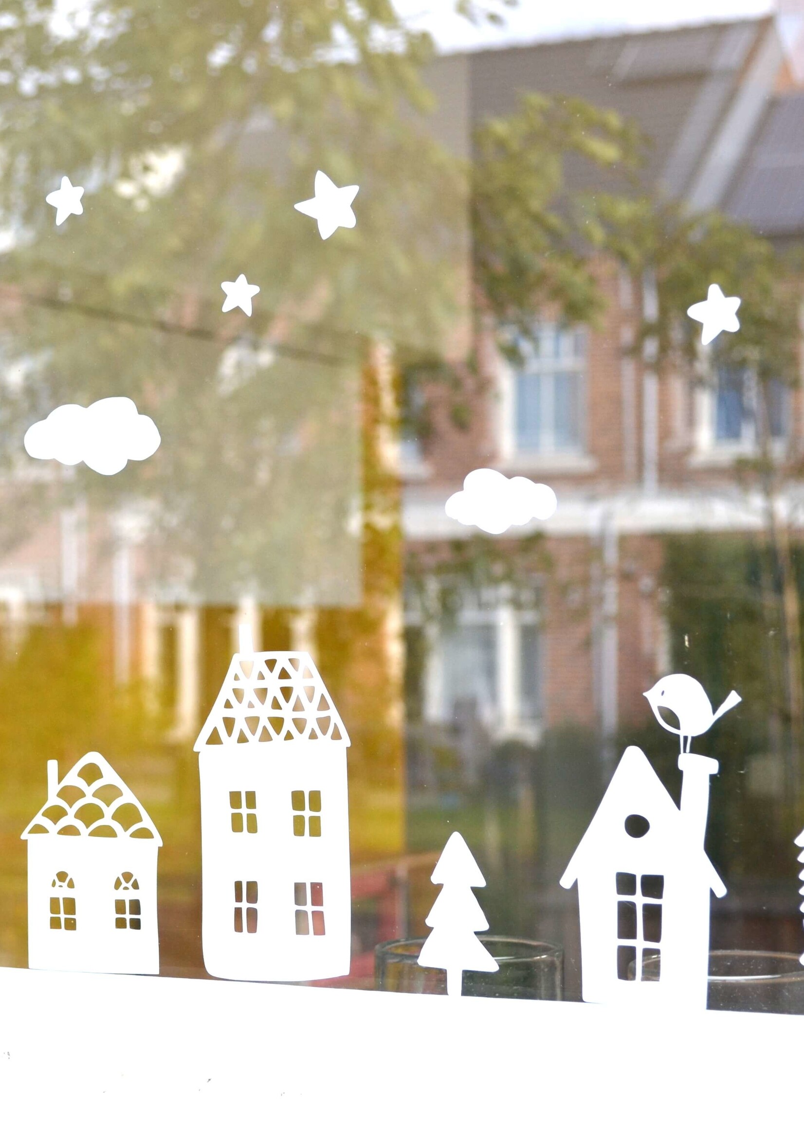 Raamsticker kerst (herbruikbaar)