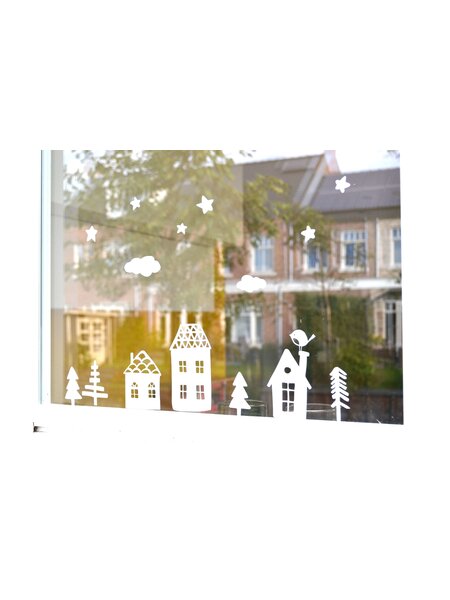 Raamsticker kerst (herbruikbaar)