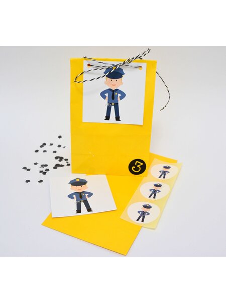 Traktatie kaartjes Politie 10x