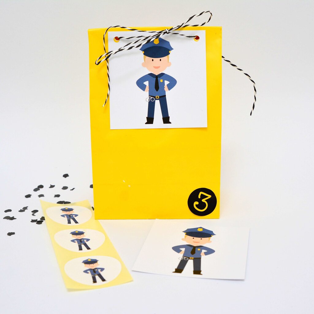 Traktatie kaartjes Politie 10x