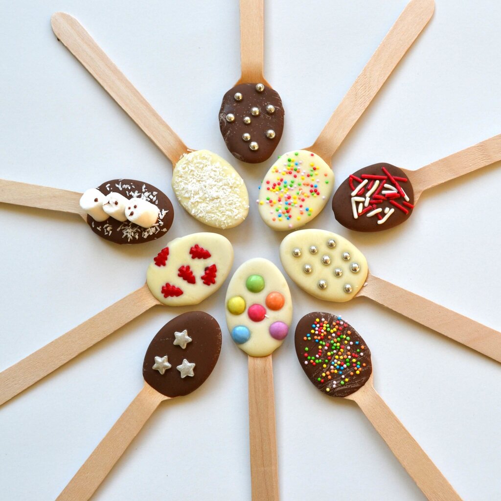 Houten lepels 10x
