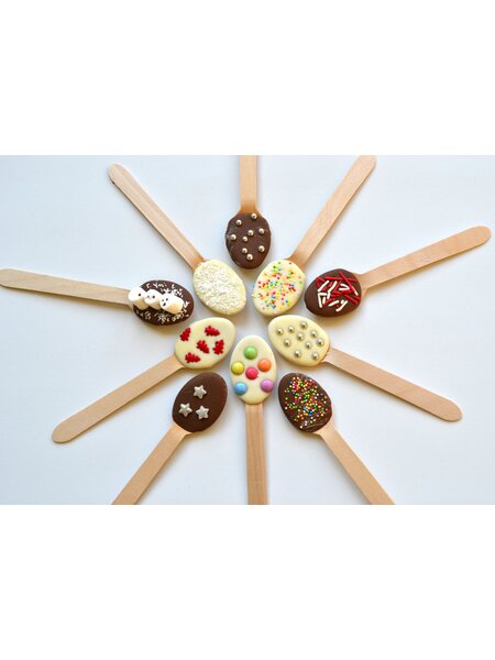 Houten lepels 10x