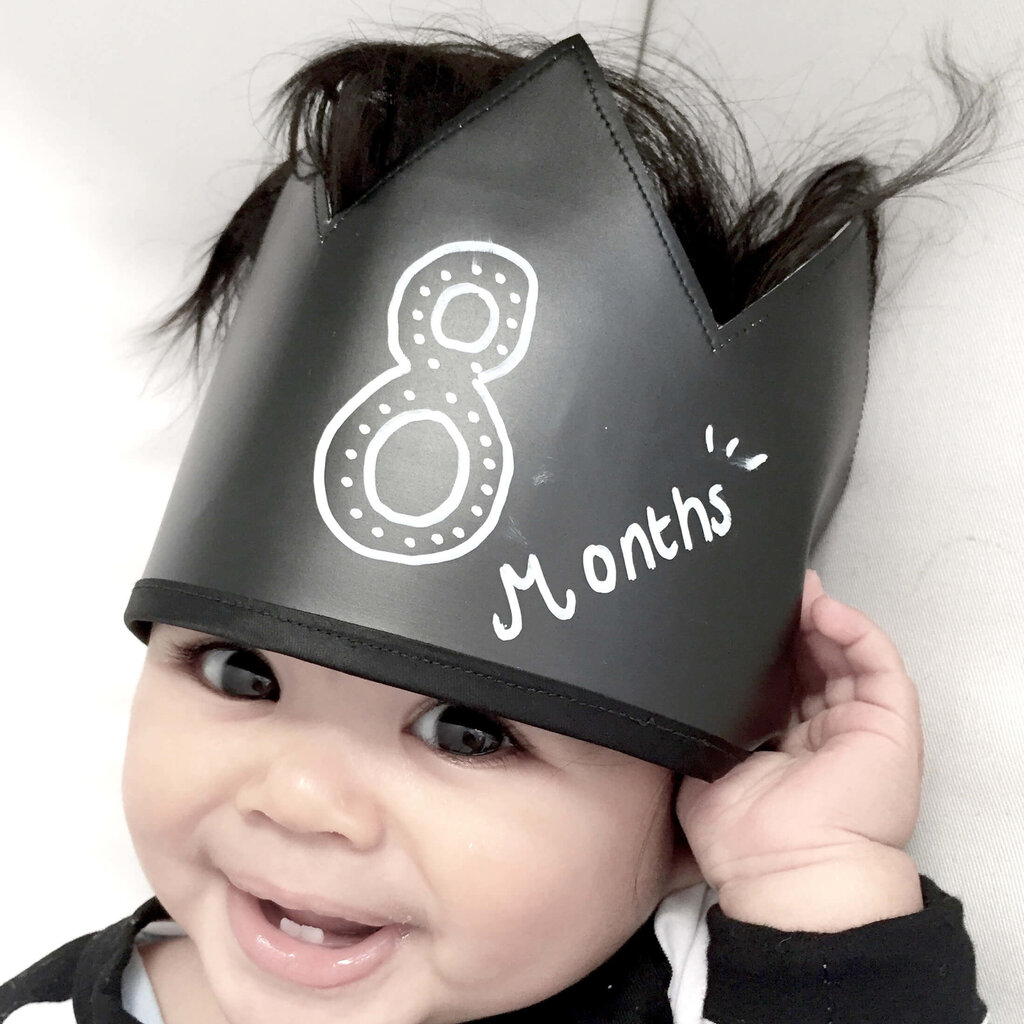 Krijtbordkroon Stippen