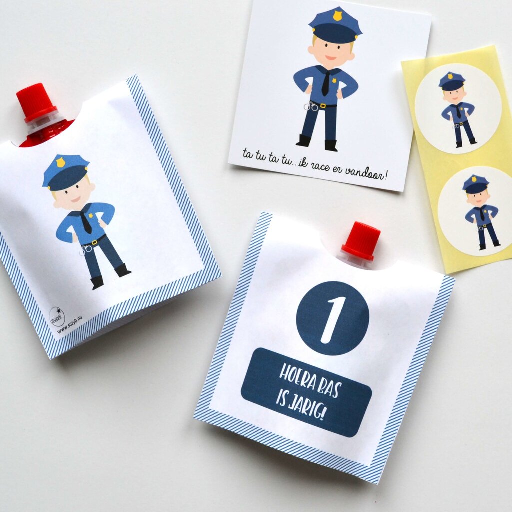 Knijpfruitwikkel Politie (Printable)