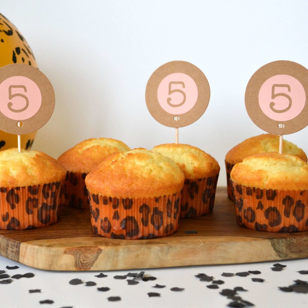 Muffinvormpjes luipaard 25st
