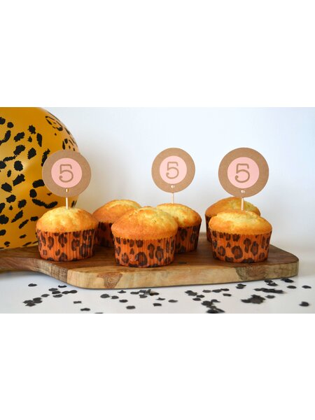 Muffinvormpjes luipaard 25st