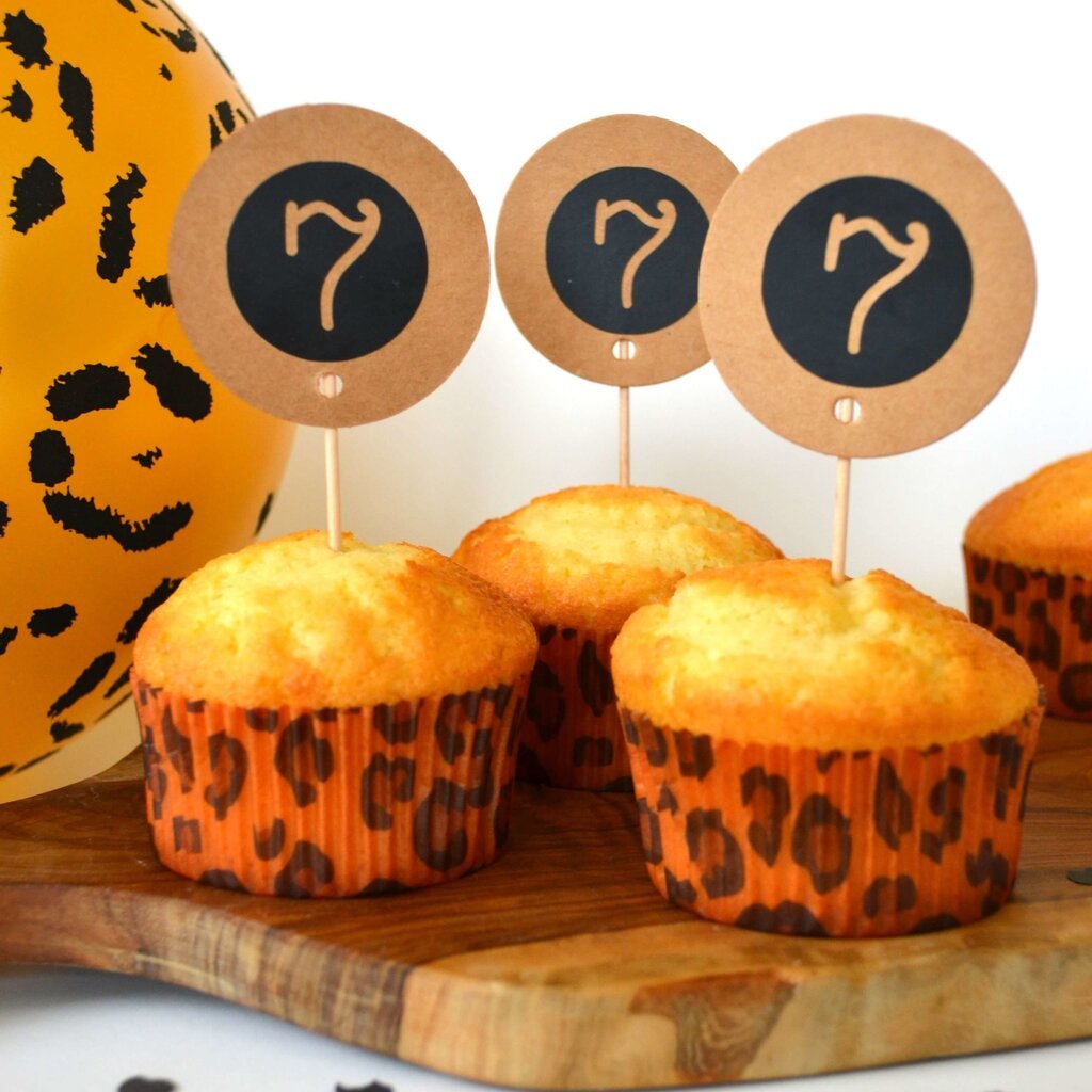 Muffinvormpjes luipaard 25st