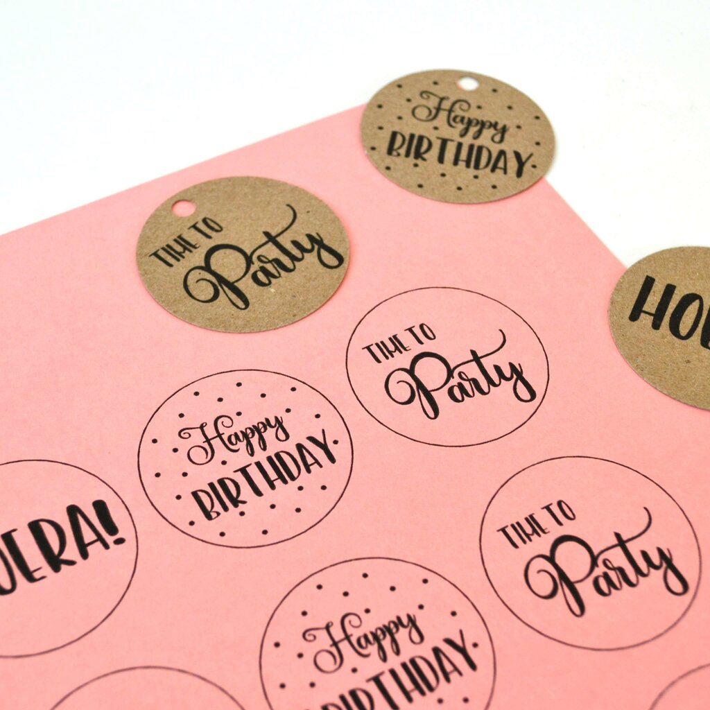 Printable Cadeaulabels Feest 1
