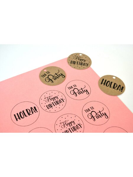Printable Cadeaulabels Feest 1