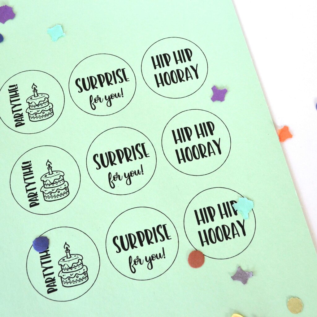 Printable Cadeaulabels Feest 2
