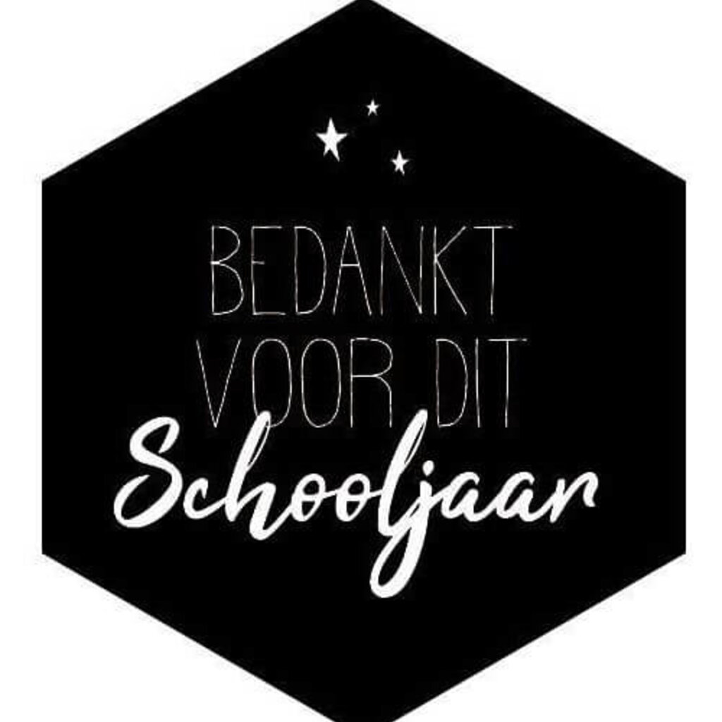 Sluitsticker - Bedankt voor dit schooljaar 10x