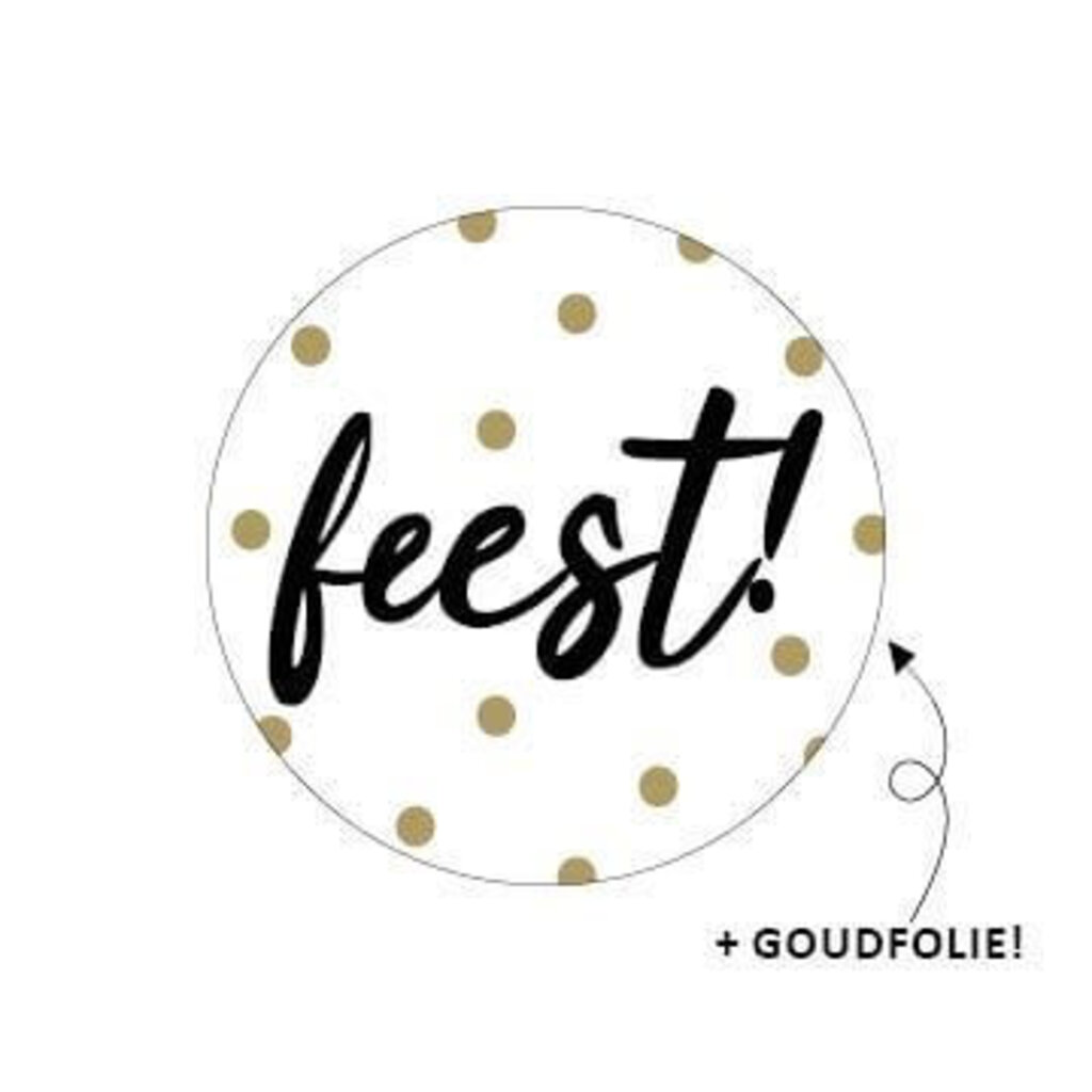 Sluitsticker - Feest! 10x